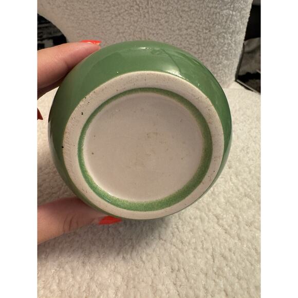 Green Ombre Decor Candle Holder Vase Potter Flower Pot *READ* - Picture 4 of 6